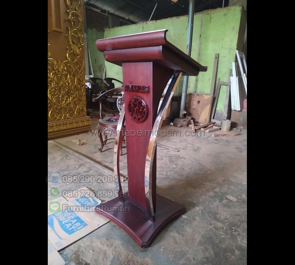 Furniture Stock Harga Mimbar Masjid Kayu Jati MM PM 497