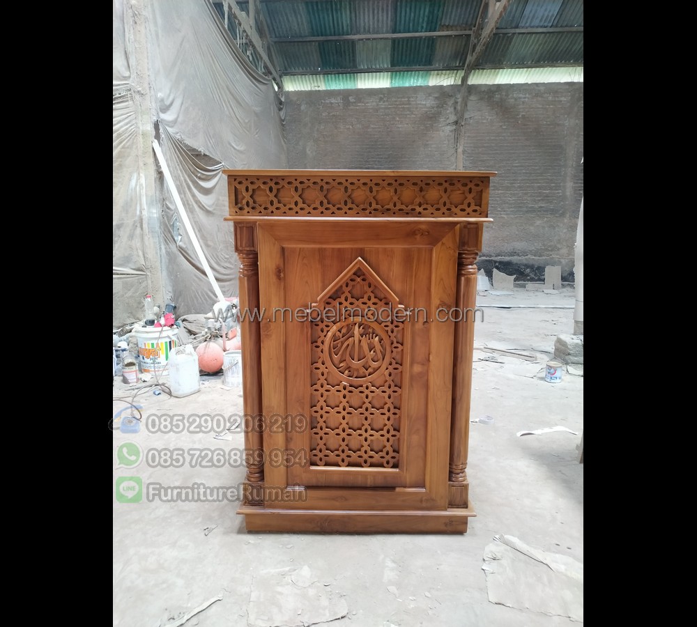 Furniture Terlaris Contoh Mimbar Masjid Terbaru MM PM 520